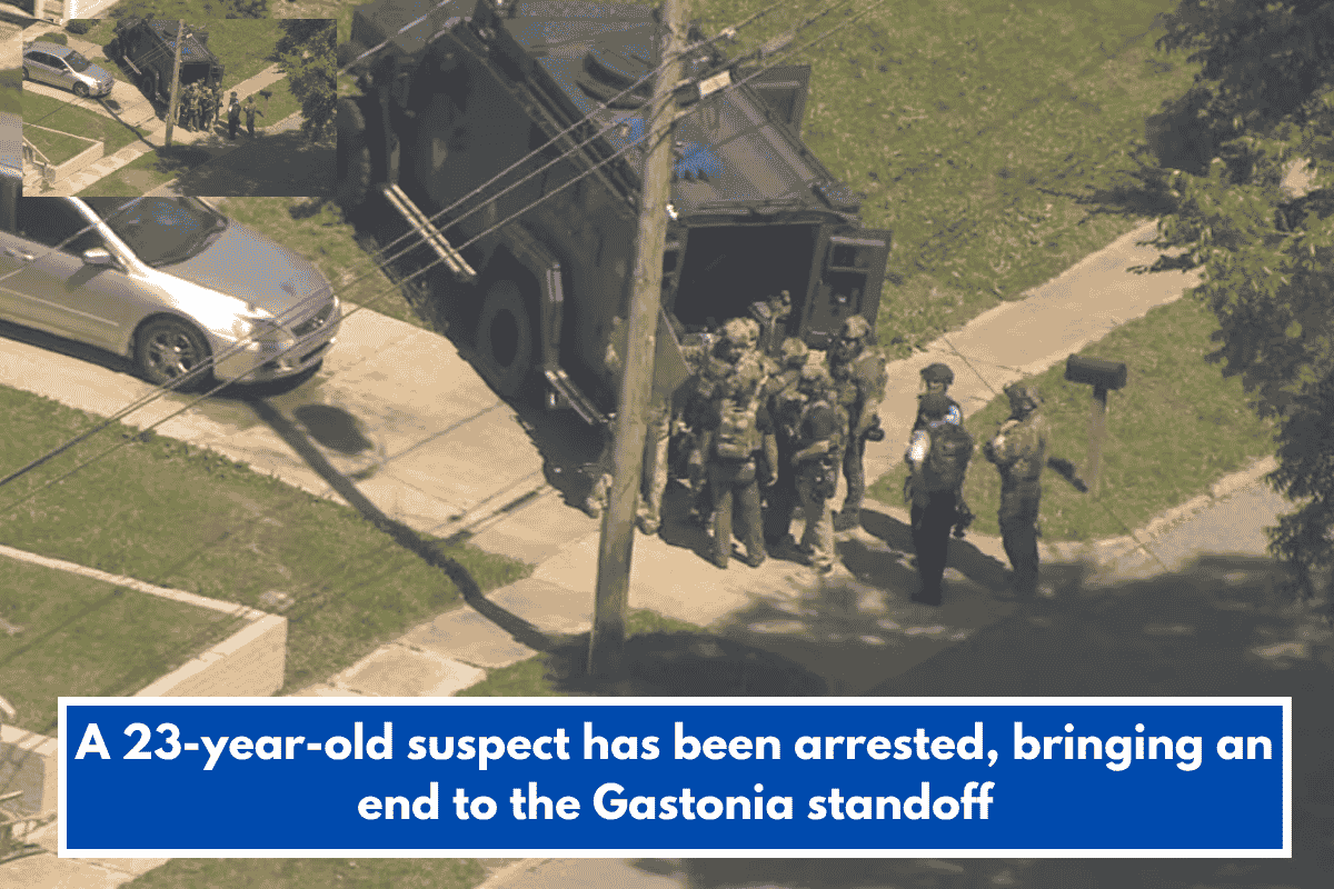 A 23-year-old suspect has been arrested, bringing an end to the Gastonia standoff