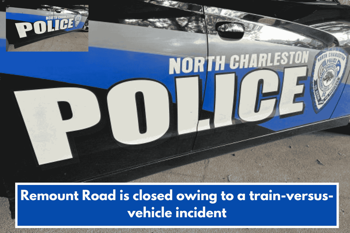 Remount Road is closed owing to a train-versus-vehicle incident