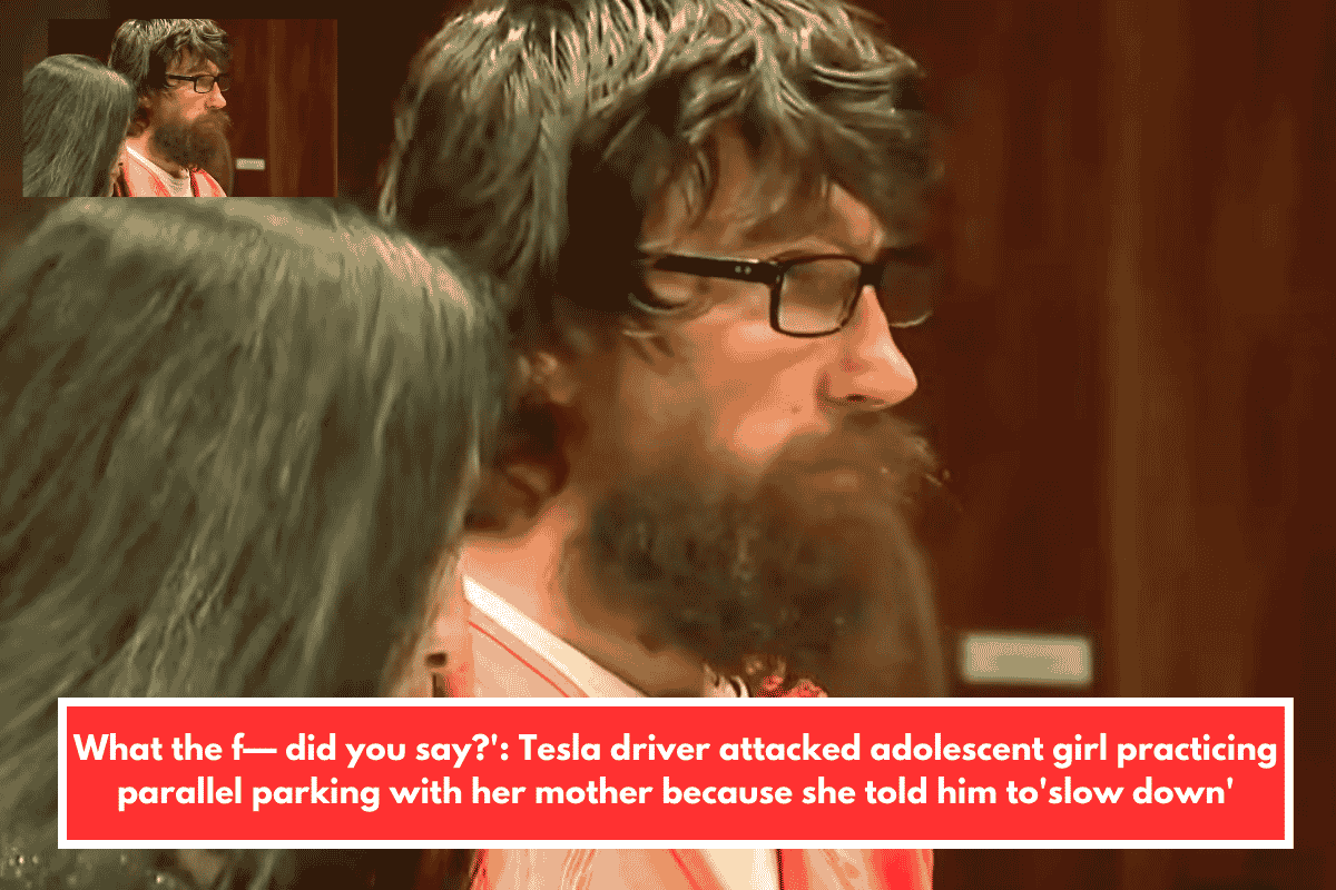 What the f— did you say?': Tesla driver attacked adolescent girl practicing parallel parking with her mother because she told him to'slow down'