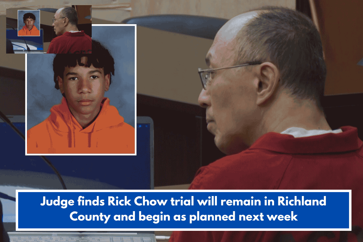Judge finds Rick Chow trial will remain in Richland County and begin as planned next week