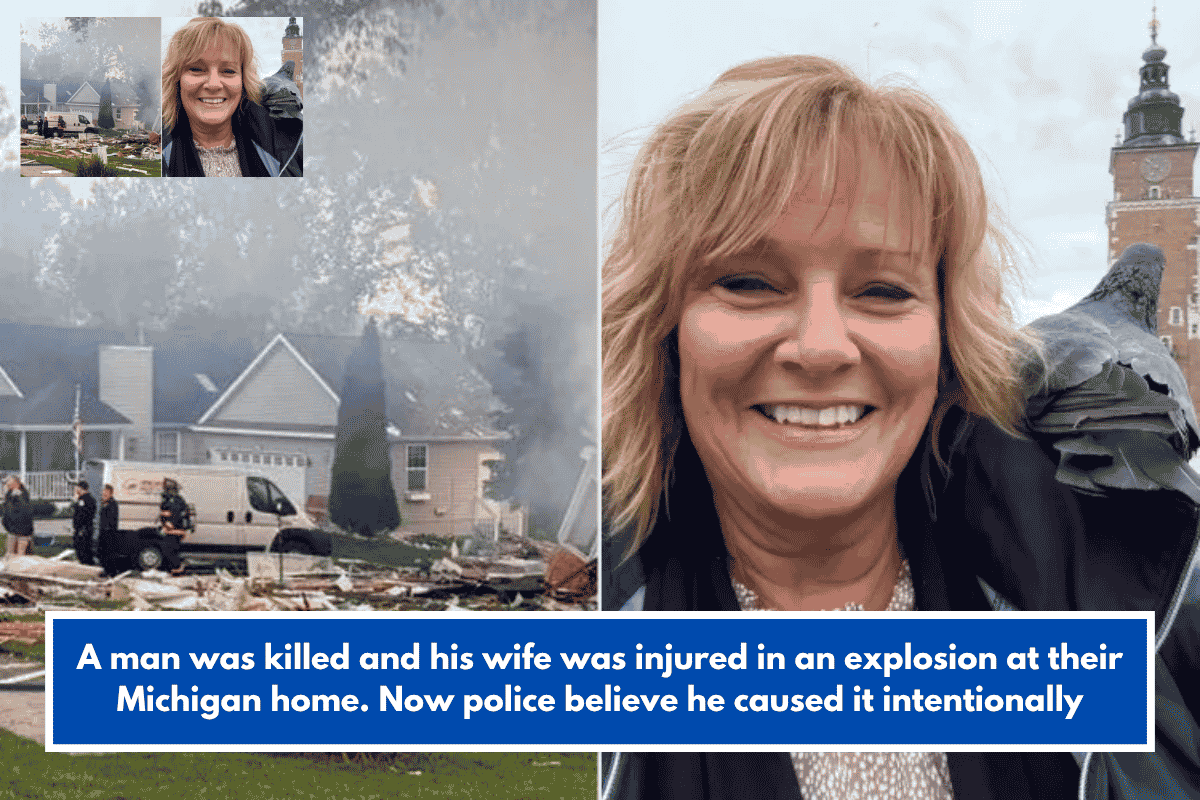 A man was killed and his wife was injured in an explosion at their Michigan home. Now police believe he caused it intentionally
