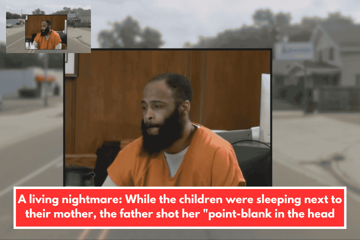 A living nightmare: While the children were sleeping next to their mother, the father shot her "point-blank in the head