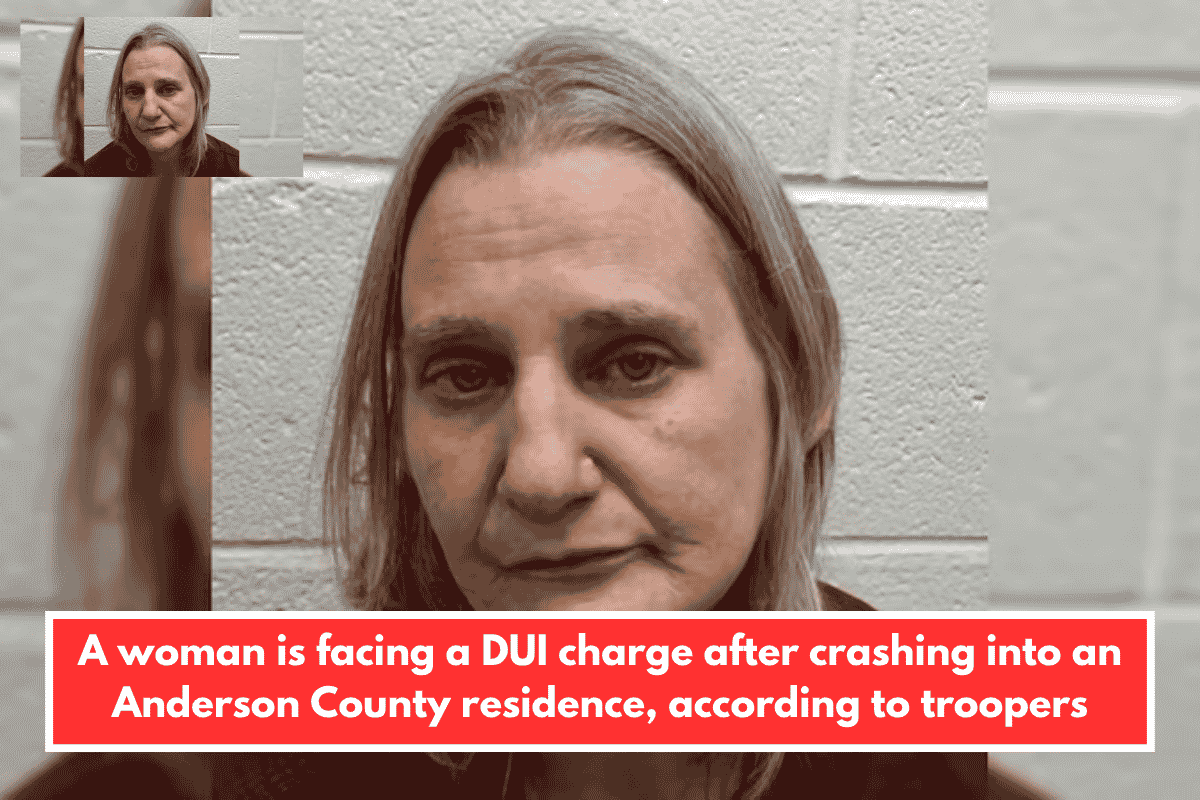 A woman is facing a DUI charge after crashing into an Anderson County residence, according to troopers