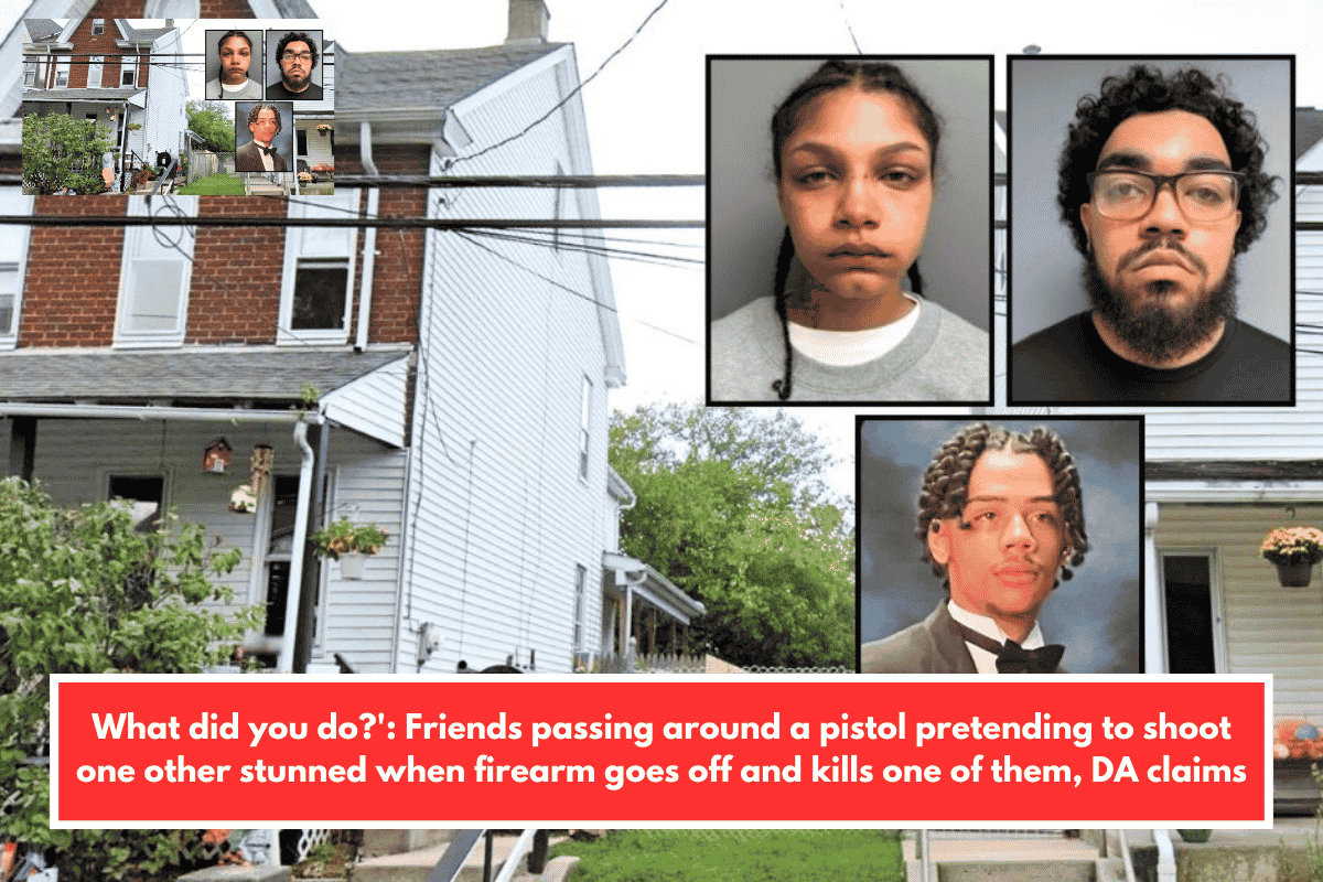 What did you do?': Friends passing around a pistol pretending to shoot one other stunned when firearm goes off and kills one of them, DA claims