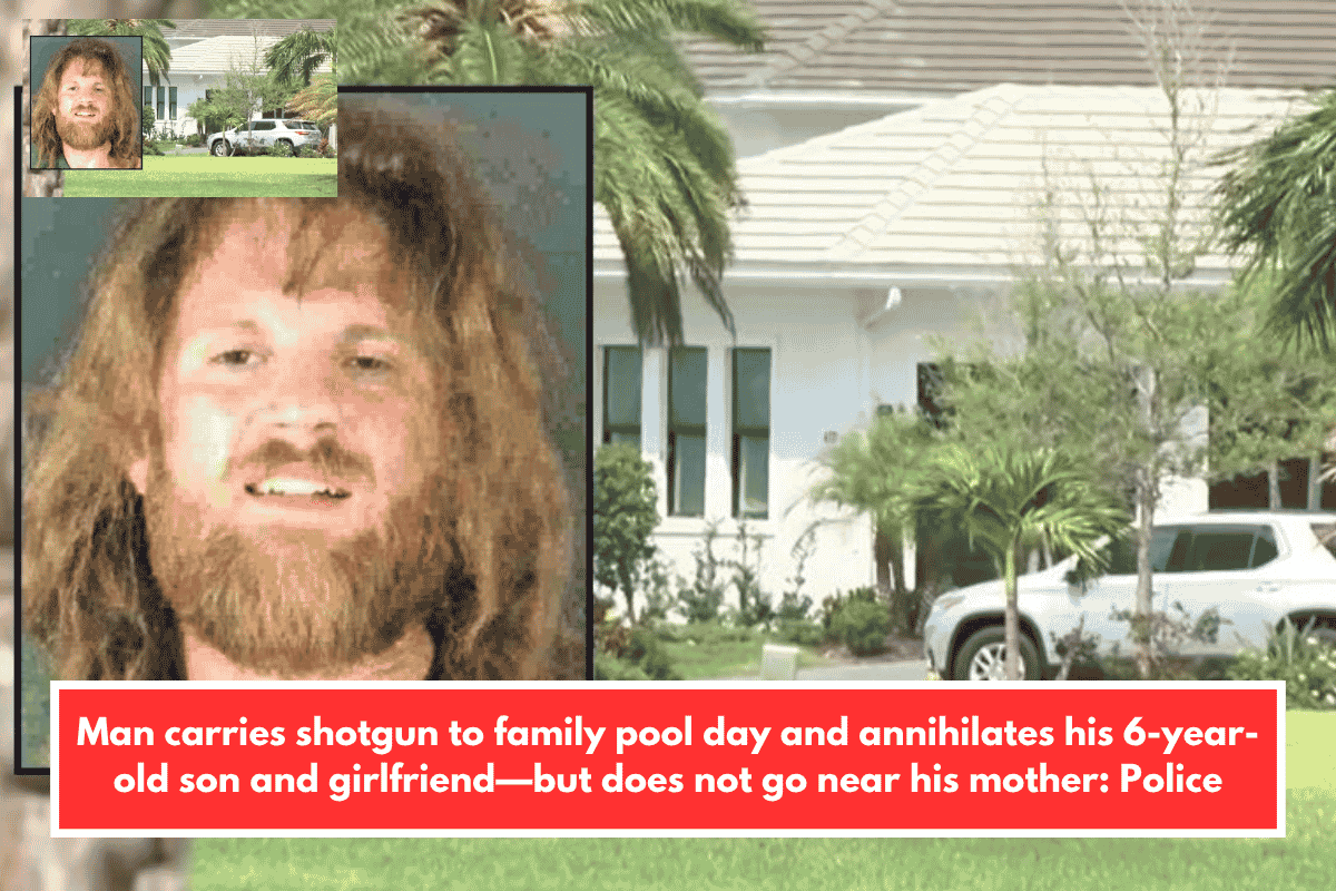 Man carries shotgun to family pool day and annihilates his 6-year-old son and girlfriend—but does not go near his mother: Police