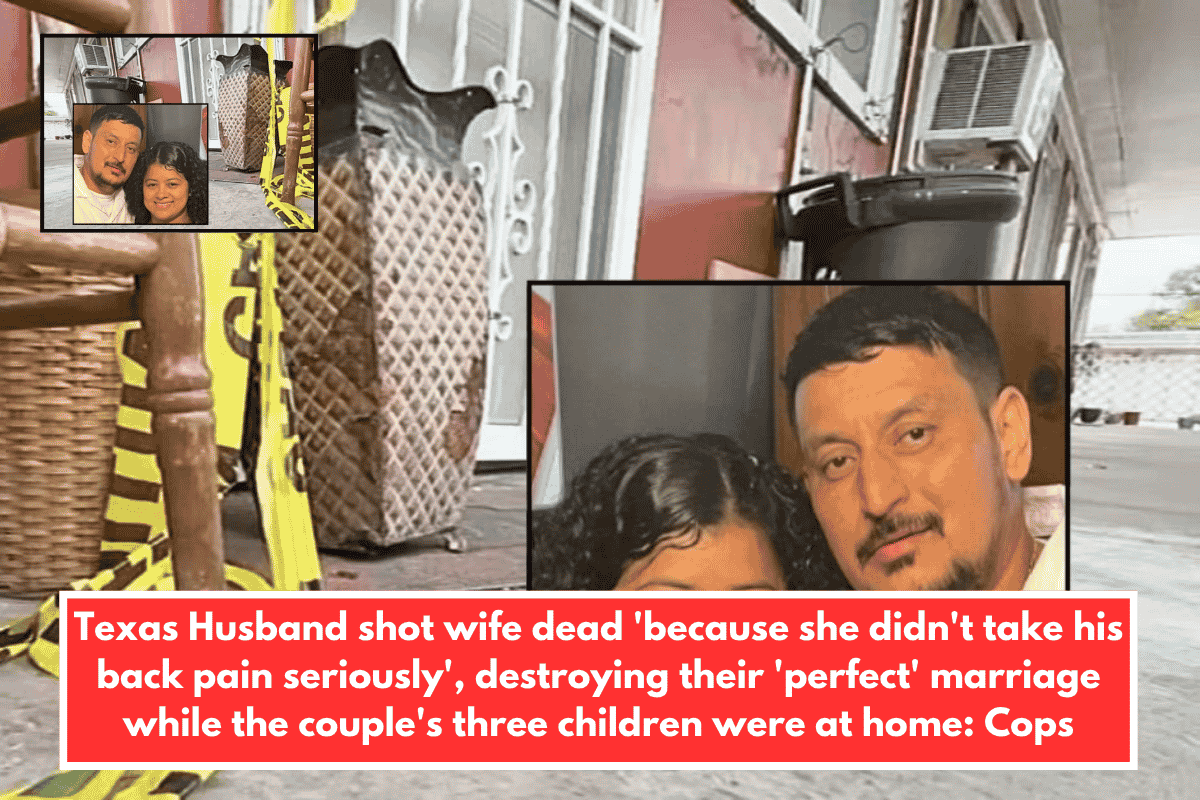 Texas Husband shot wife dead 'because she didn't take his back pain seriously', destroying their 'perfect' marriage while the couple's three children were at home Cops