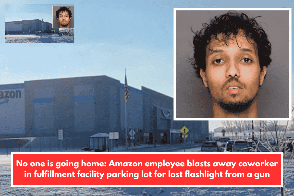 No one is going home: Amazon employee blasts away coworker in fulfillment facility parking lot for lost flashlight from a gun