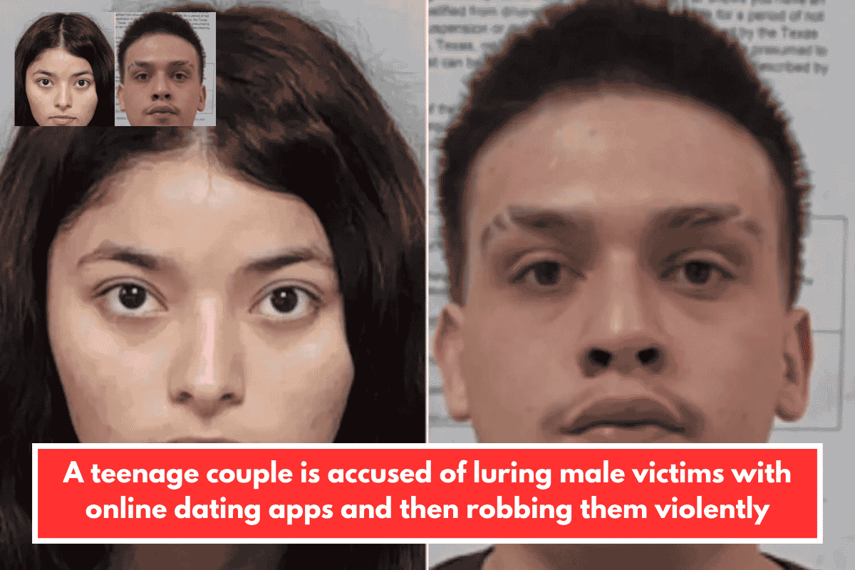 A teenage couple is accused of luring male victims with online dating apps and then robbing them violently