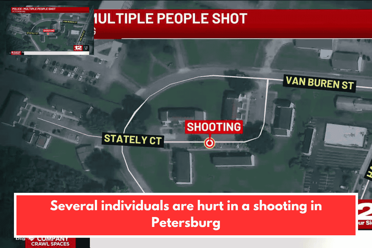 Several individuals are hurt in a shooting in Petersburg
