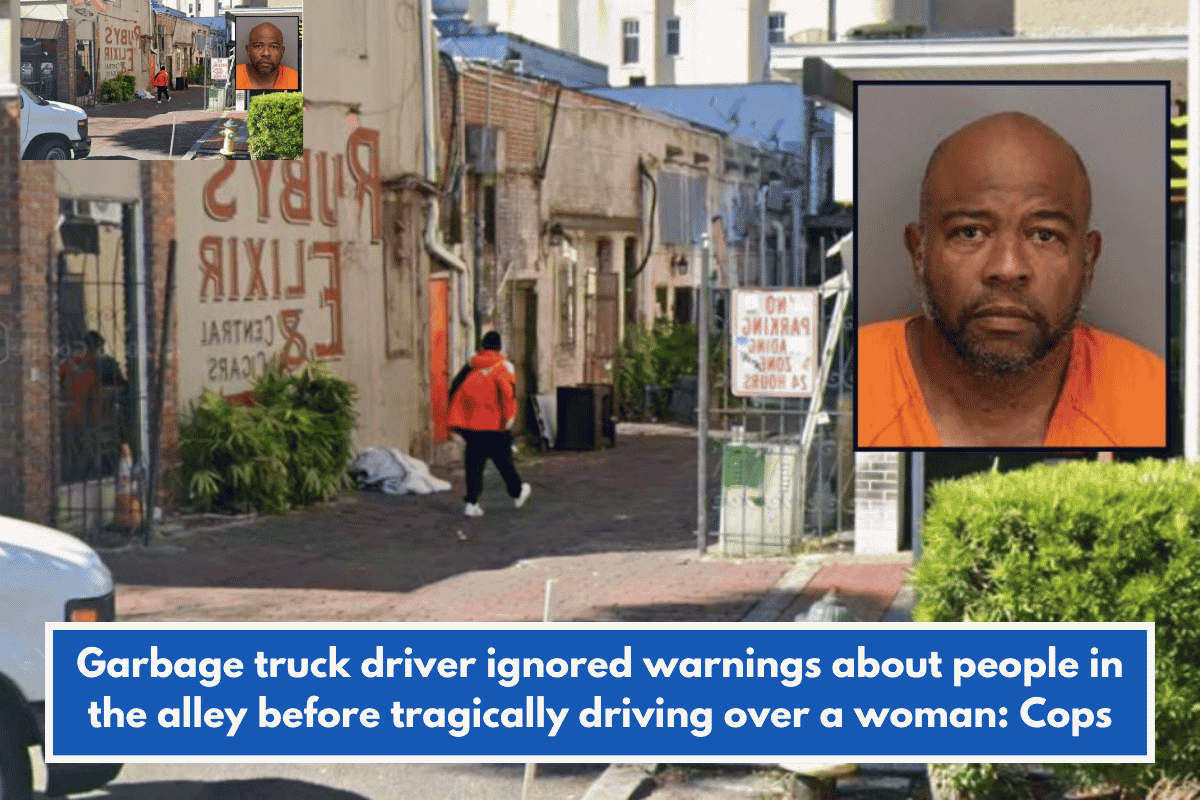 Garbage truck driver ignored warnings about people in the alley before tragically driving over a woman: Cops