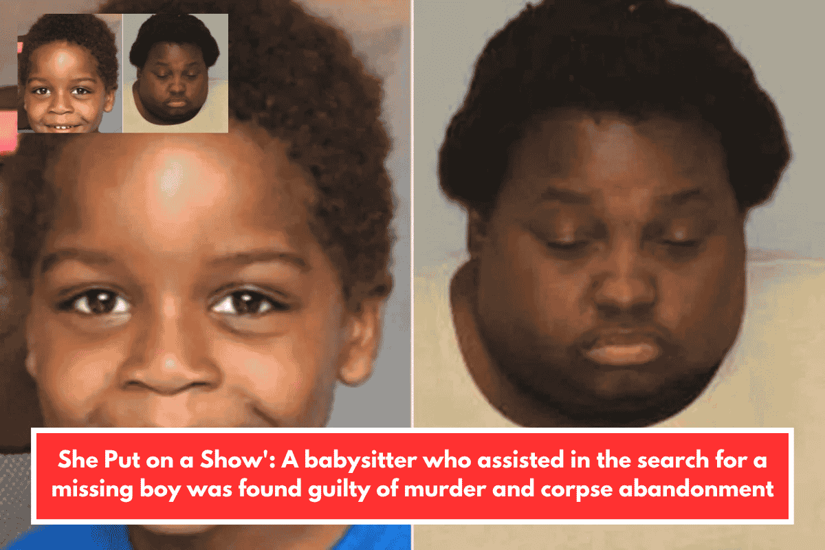 She Put on a Show': A babysitter who assisted in the search for a missing boy was found guilty of murder and corpse abandonment