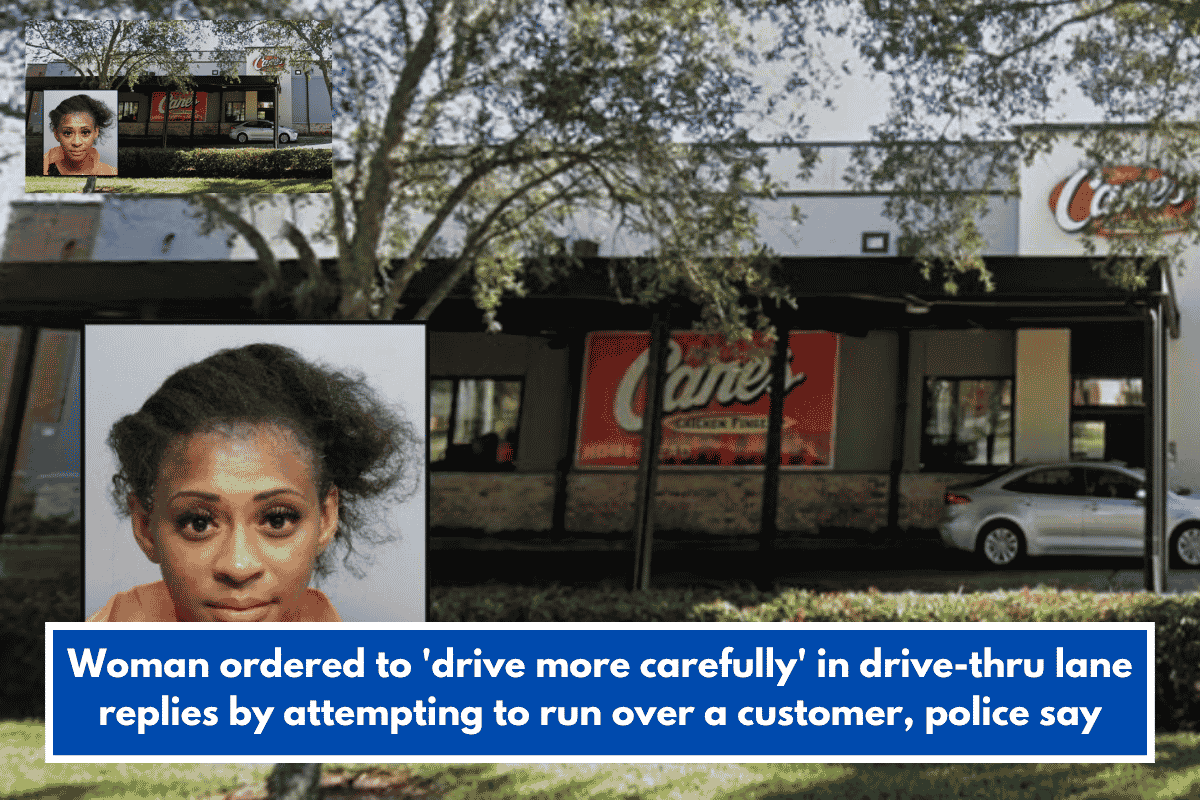 Woman ordered to 'drive more carefully' in drive-thru lane replies by attempting to run over a customer, police say