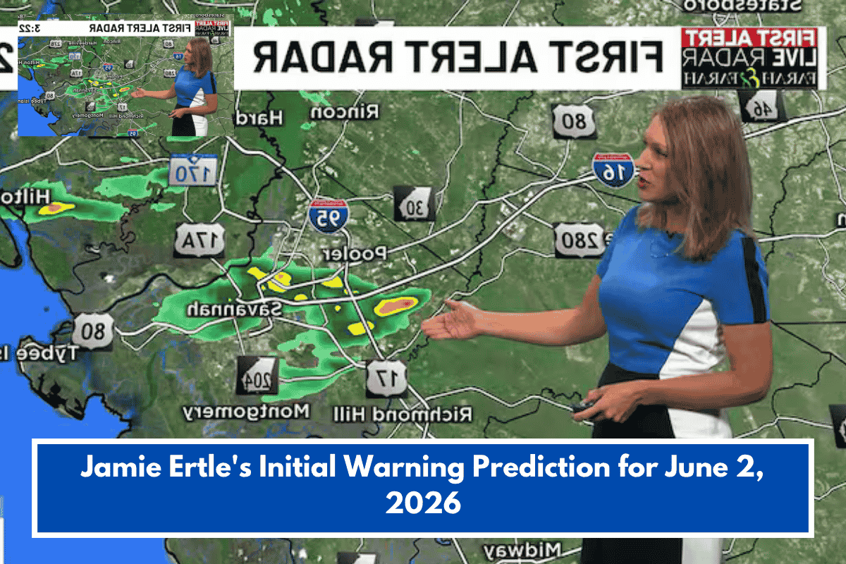 Jamie Ertle's Initial Warning Prediction for June 2, 2026