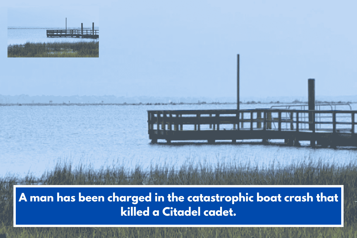 A man has been charged in the catastrophic boat crash that killed a Citadel cadet.
