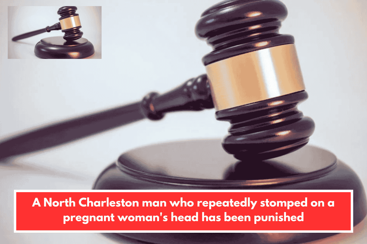 A North Charleston man who repeatedly stomped on a pregnant woman's head has been punished