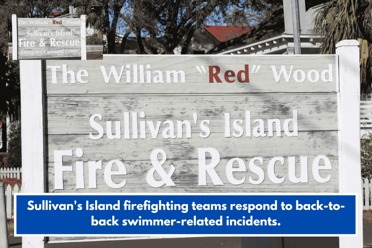 Sullivan's Island firefighting teams respond to back-to-back swimmer-related incidents.