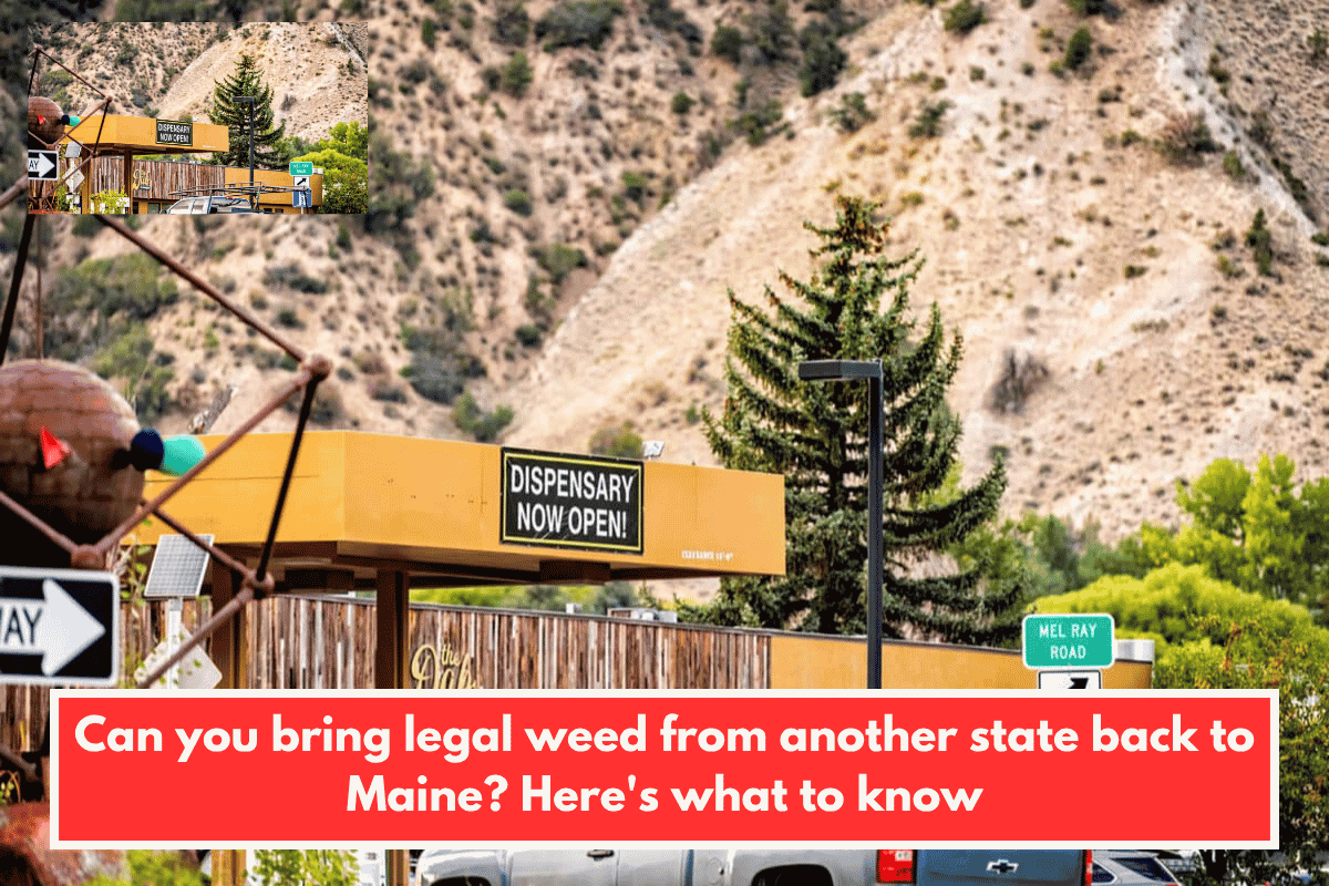 Can you bring legal weed from another state back to Maine? Here's what to know